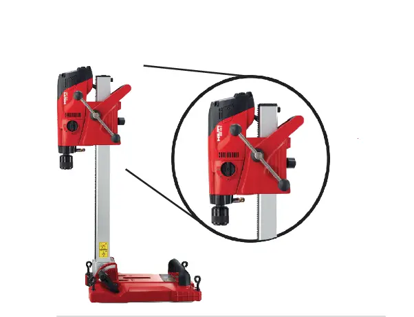 TALADRO DIAMANTE / PERFORADORA DE HORMIGON BASE Y KIT INSTALACION ( DD160 ) ( CORE DRILL ) REF. 2005206 INCLUYE (2003156+251834+236120+282990) MARCA HILTI