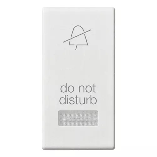 TECLA 1M + DIFUSOR SIMB.DND COLOR BLANCO SERIE PLANA REF. 14026.DND MARCA VIMAR