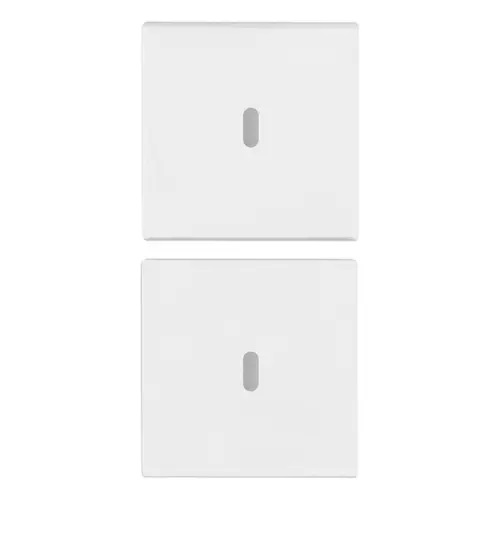 TECLA 2 MEDIAS TECLAS INTERCAMBIABLES 1M SIN SIMB.PERS.COLOR BLANCO ARKE REF.19751.B MARCA VIMAR