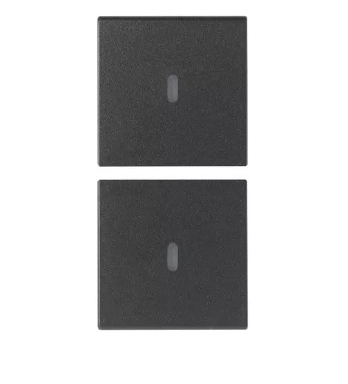 TECLA 2 MEDIAS TECLAS INTERCAMBIABLES 1M SIN SIMB. PERS.COLOR GRIS SERIE ARKE REF. 19751 MARCA VIMAR