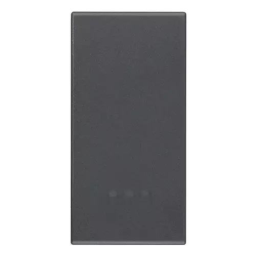 TECLA ILUMINABLE INTERCAMBIABLE 1 MODULO COLOR GRIS SERIE EIKON REF. 20021 MARCA VIMAR