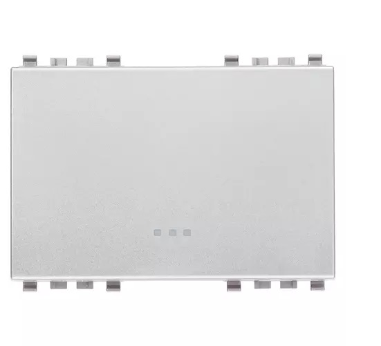 TECLA 3 MODULOS PERSONALIZABLE COLOR NEXT SERIE EIKON REF. 20023.N MARCA VIMAR