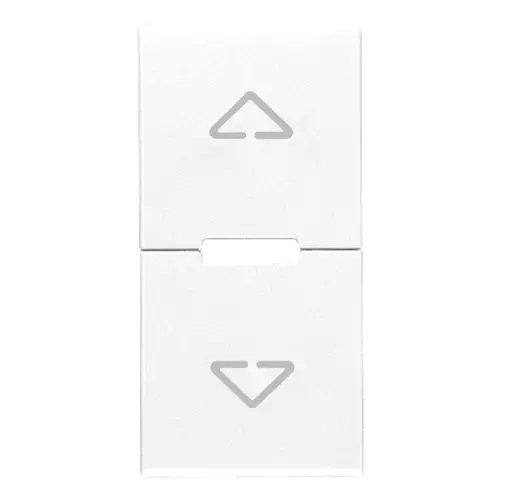 TECLA 2 BOTONES MEDIOS 1M SIMB. FLECHAS COLOR BLANCO SERIE EIKON REF. 20755.2.B MARCA VIMAR