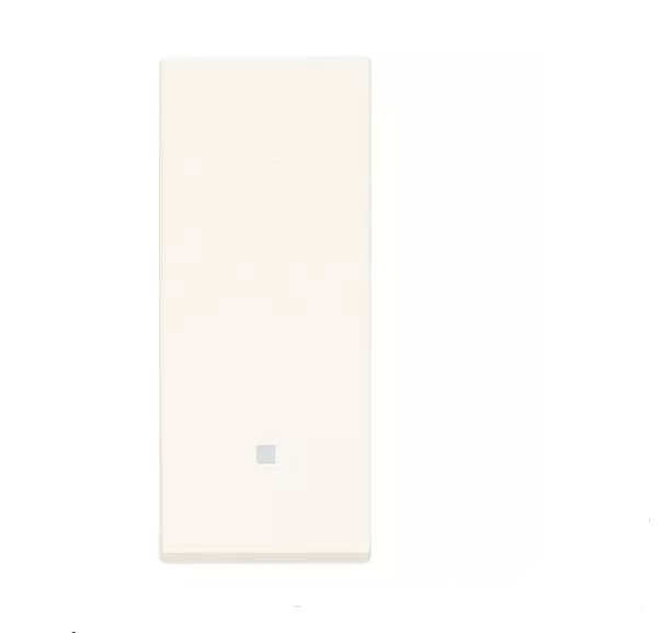 TECLA ILUMINABLE ALINEADA CON LUZ DE FRENTE 1 MOD. COLOR BLANCO SERIE LINEA REF. 31000.B MARCA VIMAR