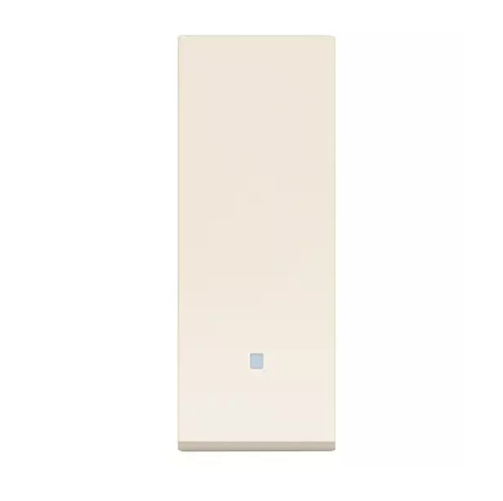 TECLA ILUMINABLE ALINEADA CON LUZ DE FRENTE 1 MOD. COLOR CAÑAMO SERIE LINEA REF. 31000.C MARCA VIMAR