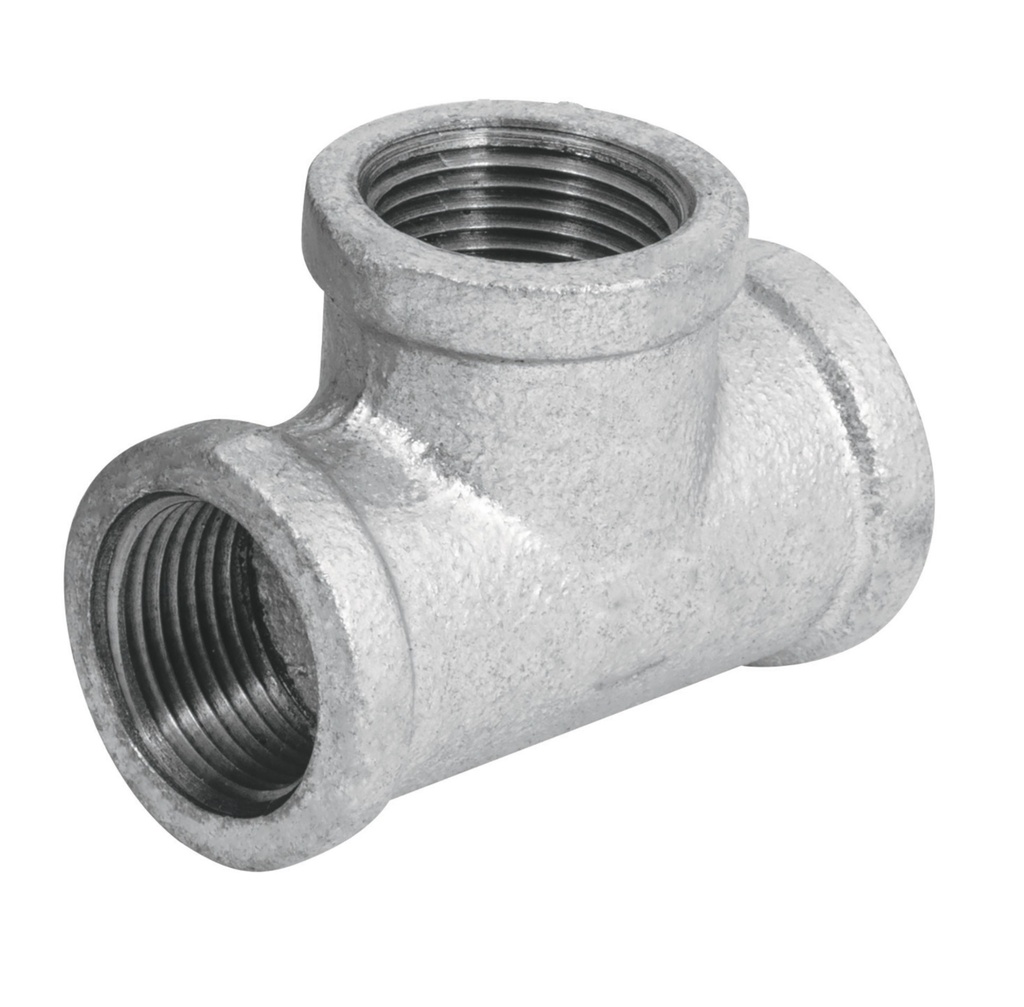 TEE GALVANIZADO DE 1" ROSCADA ( UNIDAD ) REF. TEE-0003 MARCA INFINITY