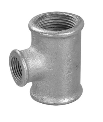 TEE REDUCCION GALVANIZADO 3/4" X 1/2" ( UNIDAD ) REF. TEE-0011 MARCA INFINITY