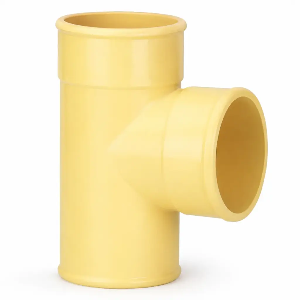 TEE DE PVC PARA AGUA SERVIDA DE 160 MM ( 6" ) C X C X C REF. C050026S MARCA UNITECA