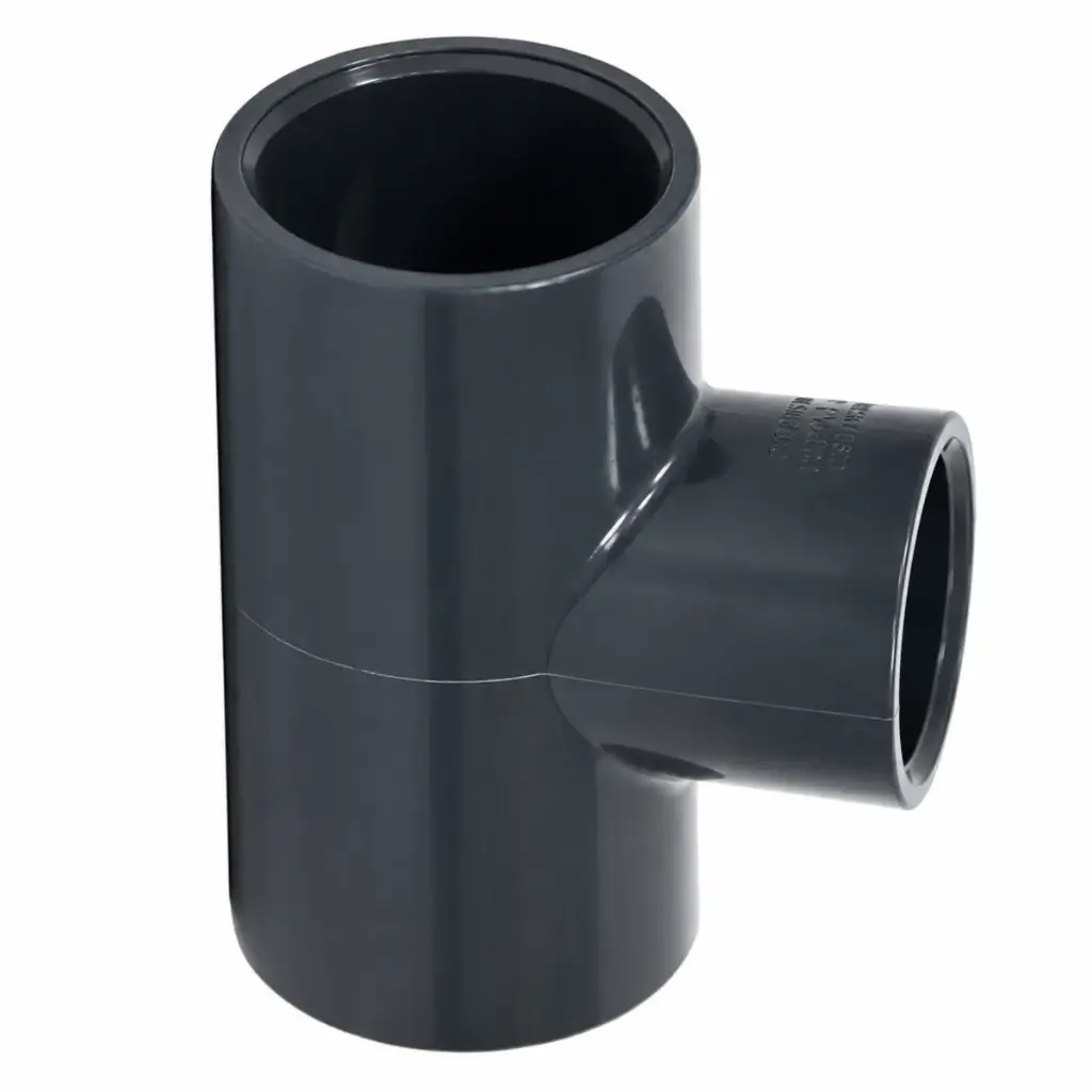 TEE DE PVC AF ASTM SCH40 2 1/2" REF. C050109G MARCA UNITECA