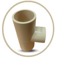 TEE DE CPVC AC 1" REF. C050503G MARCA UNITECA