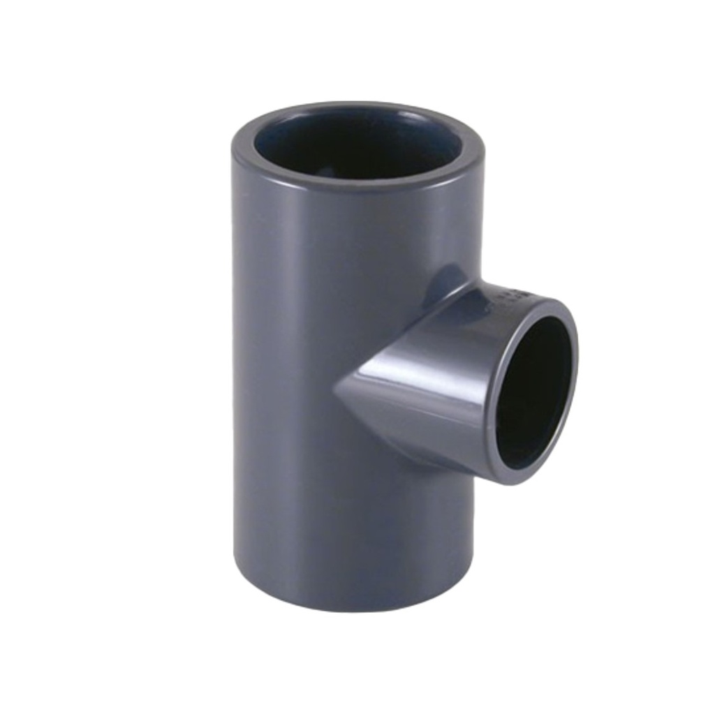 TEE REDUCIDA DE PVC AF ASTM SCH40 1" X 1/2" REF. C062232G MARCA UNITECA