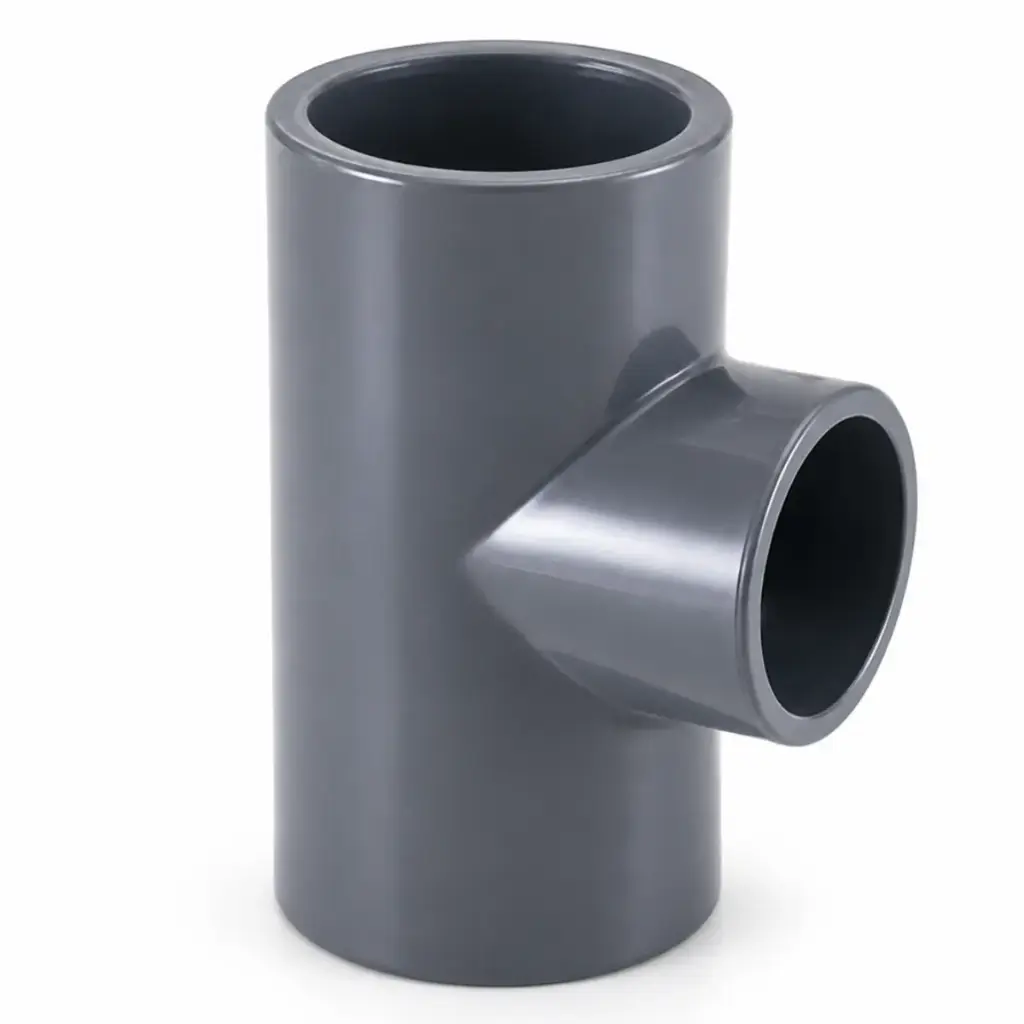 TEE REDUCIDA DE PVC AF ASTM SCH40 1" X 3/4" REF. C062233G MARCA UNITECA