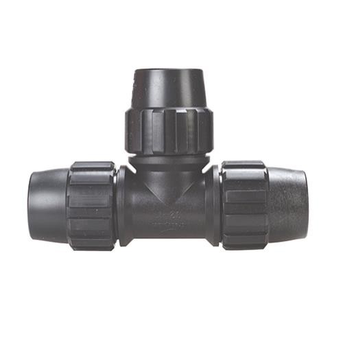 TEE RAPIDA DE POLIETILENO PE 20 MM PARA RIEGO REF. CP20TR MARCA UNITECA