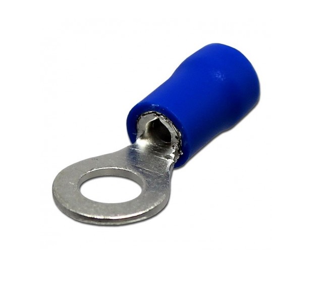 TERMINAL AZUL TIPO ANILLO 14 6.5 MM 1/4" REF.RV2-6MARCA ANDELI