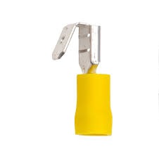 TERMINAL AMARILLO HEMBRA-MACHO 250 14 A 12 7.4 MM 19/64" - 6.3 MM 1/4" REF.PBDD5-5-250 MARCA ANDELI