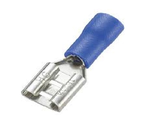 TERMINAL AZUL HEMBRA 187 16 14 5.6 MM 7/32" REF.FDD2-187(8) MARCA ANDELI