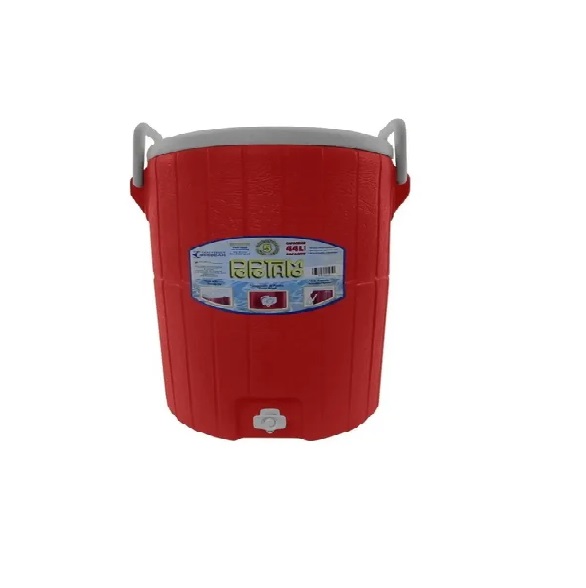 TERMO POPOTAMO PARA AGUA DE 19 LTS 42 CM X 32 CM COLOR NARANJA MARCA DECOCAR