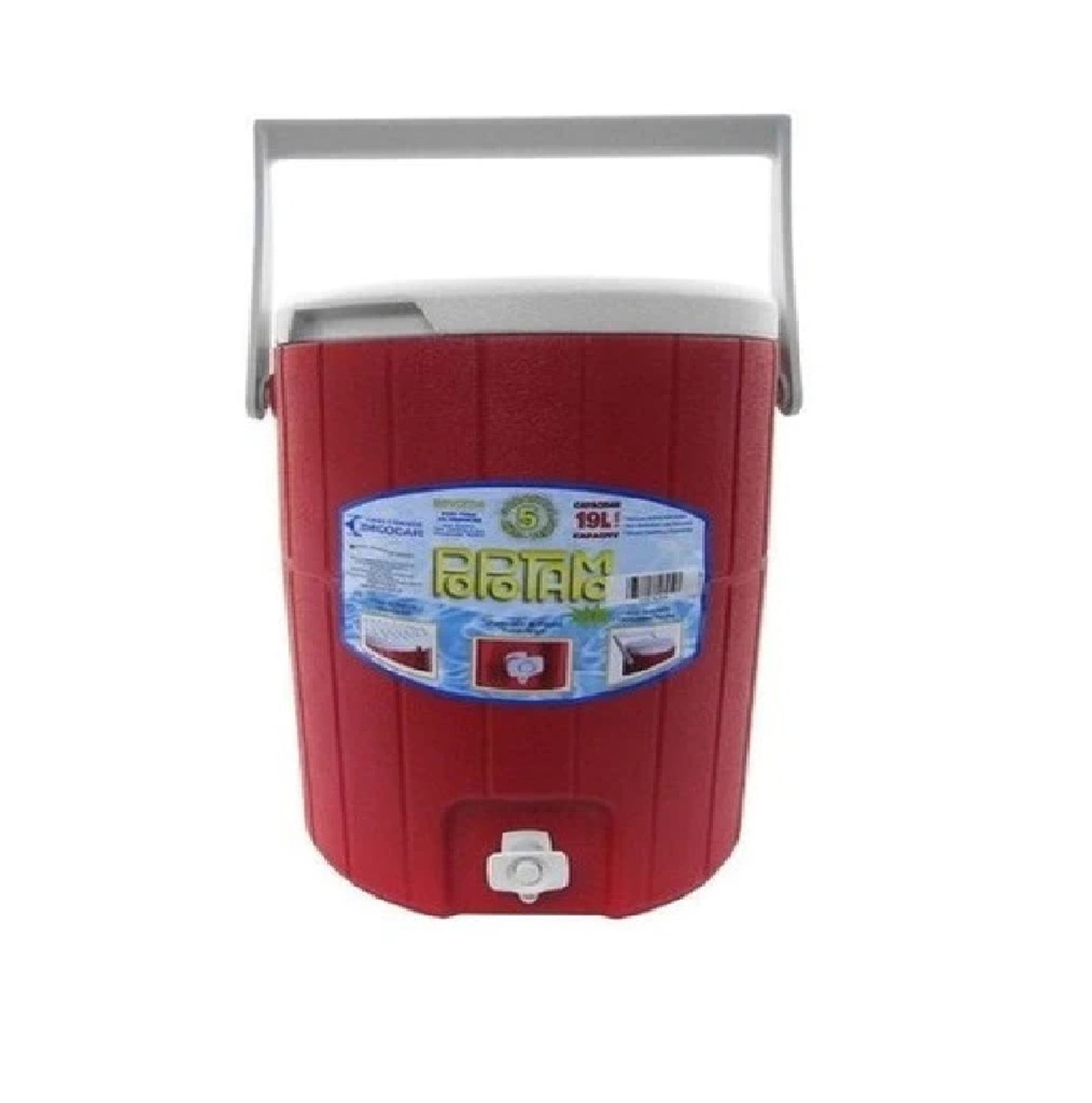 TERMO POPOTAMO PARA AGUA DE 19 LTS COLOR ROJO REF. PTE-TE19 / 001501 / 06-16-010 MARCA DECOCAR