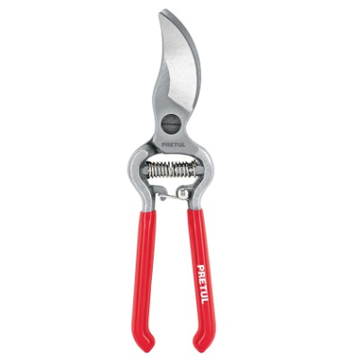 TIJERA PARA PODAR C/CURVA ALUMINIO 8" FORJADA MOD. T-67P REF. 23104 MARCA PRETUL