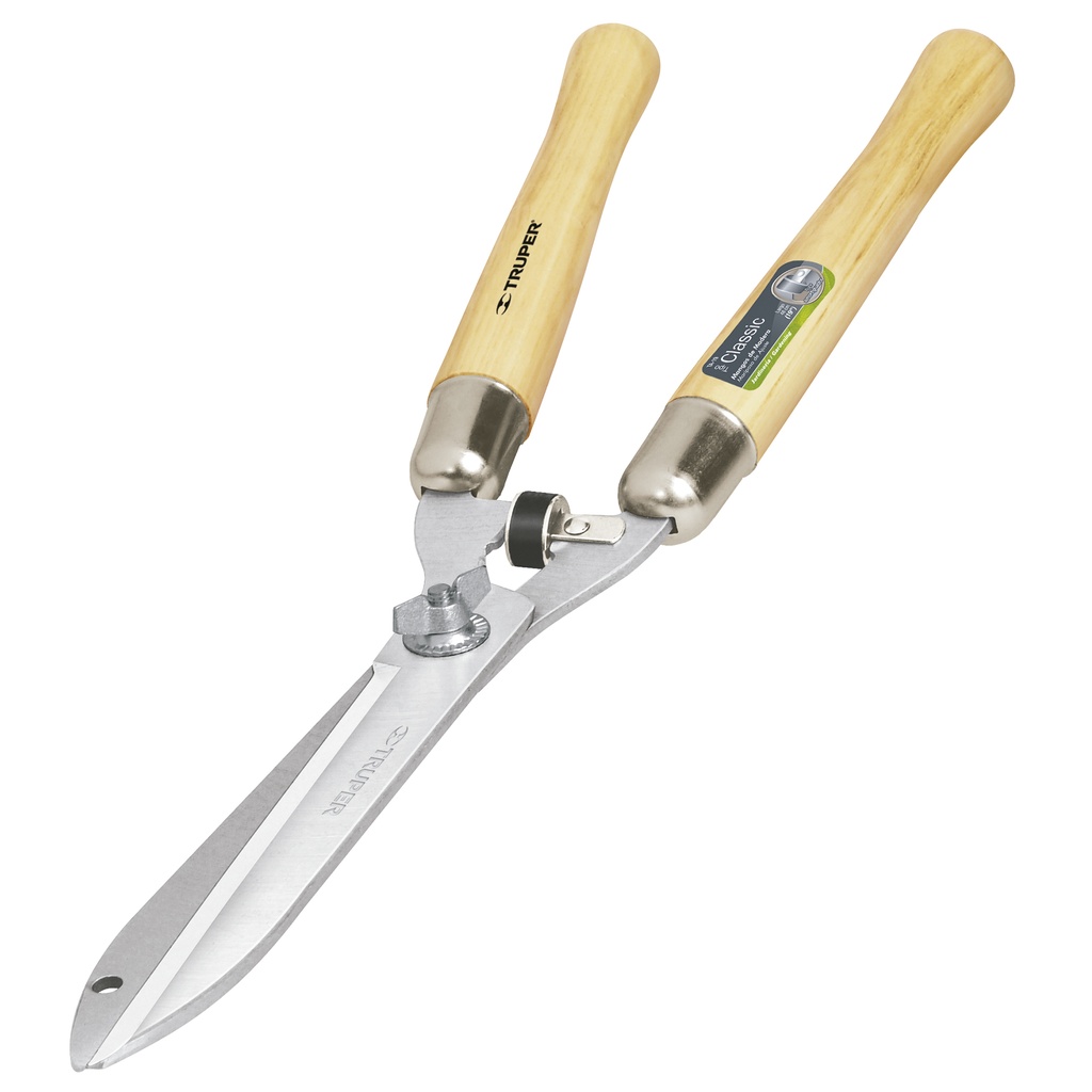 TIJERA PARA CORTE DE GRAMA DE 12" MANGO MADERA MOD. TA-19 REF. 18378 MARCA TRUPER