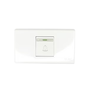 PULSADOR PARA TIMBRE BLANCO C/IND. ILUMINABLE MOD. WB118-27 REF. 490007 COD. 913284 MARCA ILEC