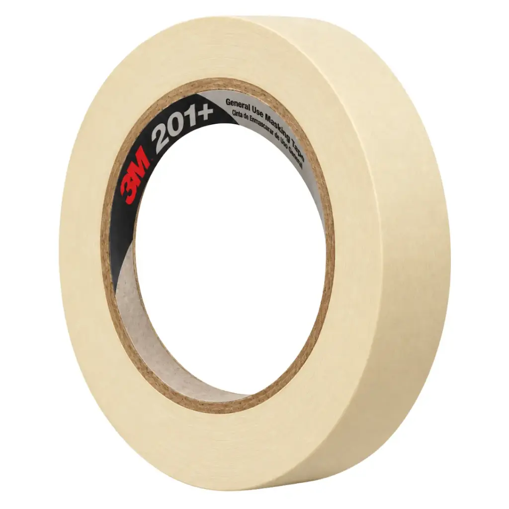 TIRRO O CINTA DE ENMASCARAR DE 3/4" X 55 MTS BLANCO MASKING TAPE 201 REF. 201+3.4 MARCA 3M