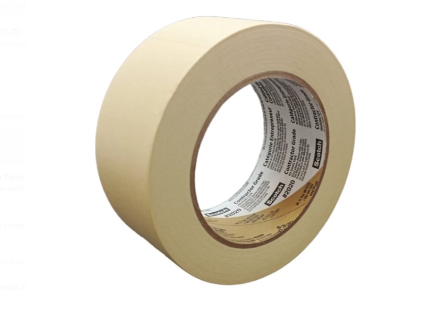 TIRRO O CINTA DE ENMASCARAR DE 2" X 55 MTS BLANCO MASKING TAPE 2020 REF. 2020MSK MARCA 3M