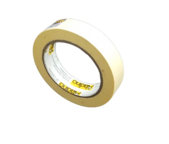 TIRRO O CINTA DE ENMASCARAR DE 1" X 35MTS ( 24 MM X 35 MTS) UNIDAD REF. CE13 / 352414 MARCA ALADINO