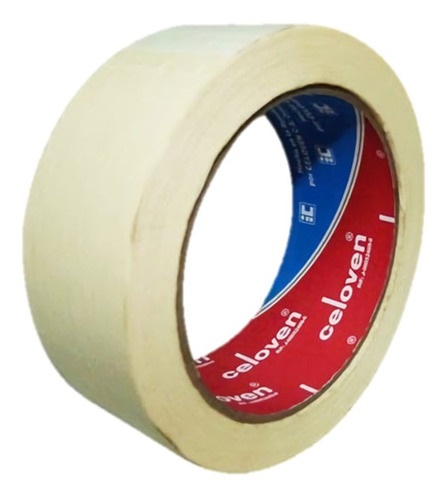 TIRRO O CINTA DE ENMASCARAR DE 3" X 45MTS MASKING TAPE REF. 3150MT MARCA CELOVEN