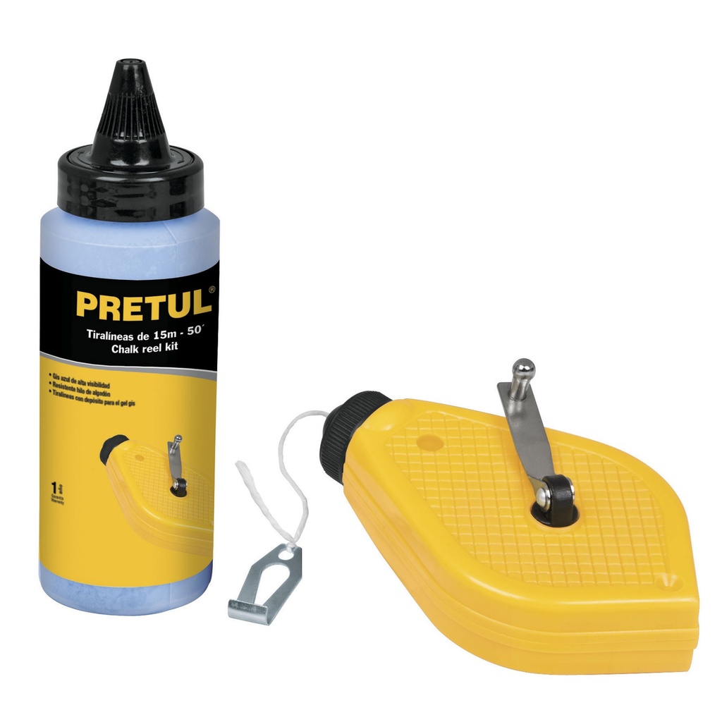 TIRALINEAS PLASTICO 15 MTS MOD. TL-50P REF. 28574 MARCA PRETUL