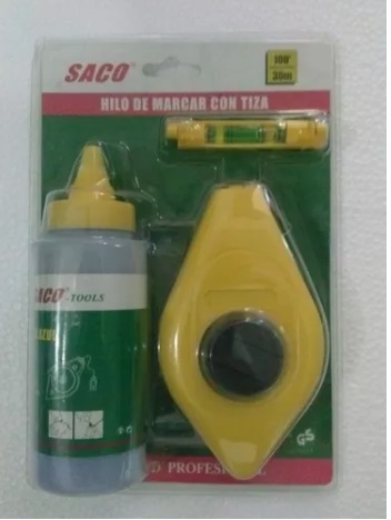 TIRA LINEAS CON TIZA / 30 MTS REF. 29-FR-1102 MARCA SACO TOOLS