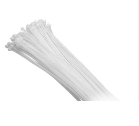 AMARRA CABLE/ TIRRAP/ CINCHOS NYLON 3.6 X200MM BLANCO BOLSA 100 PZAS REF. FR-16395 MARCA SACO TOOLS