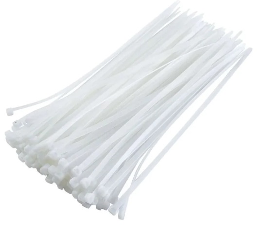 AMARRA CABLE/ TIRRAP/ CINCHOS NYLON 3.6 X300MM BLANCO BOLSA 100 PZAS REF. FR-16396 MARCA SACO TOOLS