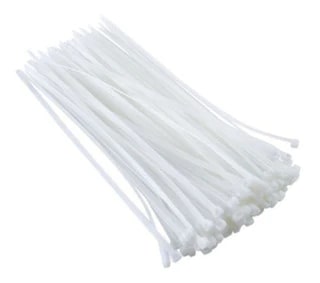 AMARRA CABLE/ TIRRAP/ CINCHOS NYLON 4.8 X200MM BLANCO BOLSA 100 PZAS REF. FR-16397 MARCA SACO TOOLS