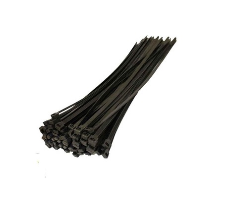 AMARRA CABLE/ TIRRAP/ CINCHOS NYLON 4.8 X300MM NEGRO BOLSA 100 PZAS REF. FR-16406 MARCA SACO TOOLS