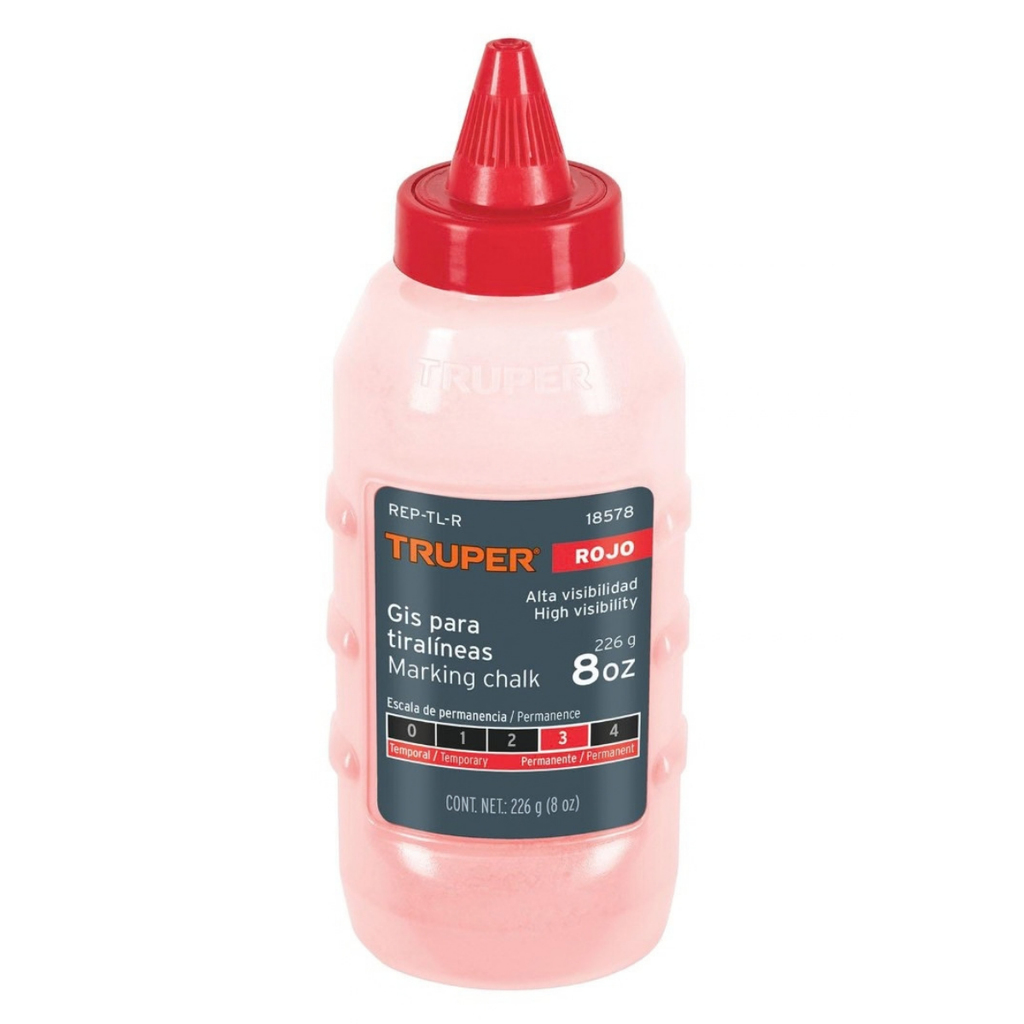 TIRALINEAS TIZA REPUESTO COLOR ROJO REF. 18578 MOD. REP-TL-R MARCA TRUPER
