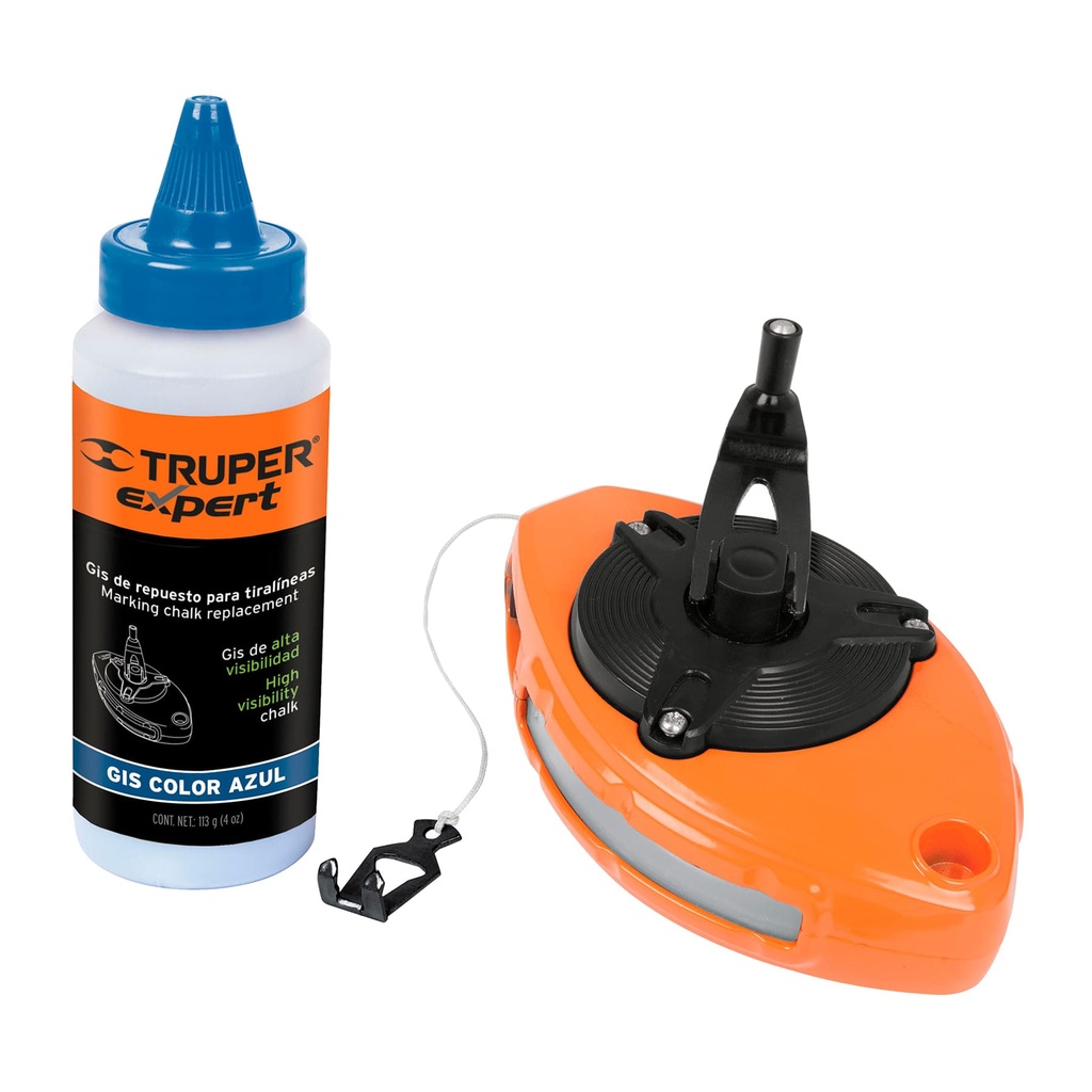 JUEGO DE TIRALINEAS METALICO HEAVY DUTY 30 MTS ( 100ft ) MOD. TL-100X REF. 18579 MARCA TRUPER