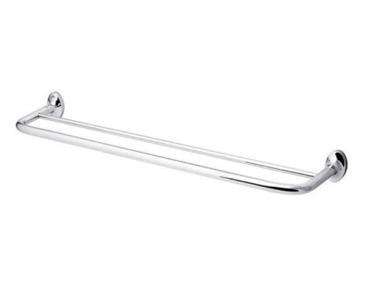 TOALLERO BARRA DOBLE CROMADO DECORATIVO SERIE IDEAL REF. BM-9312 MARCA BM