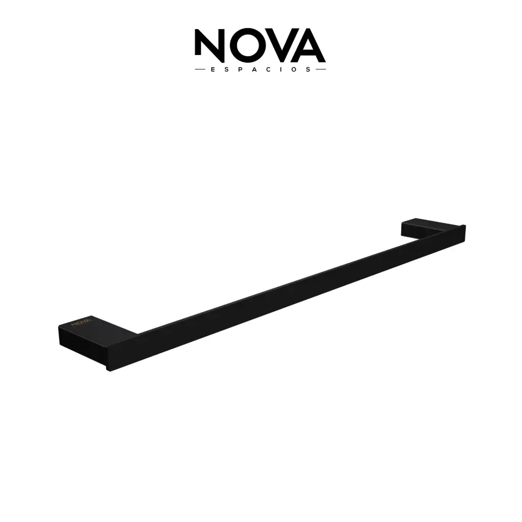 TOALLERO DE BARRA ACERO INOXIDABLE 60 CM SERIE LINE ACC NOIR / NEGRO MATE REF. NVACC1128 MARCA NOVA