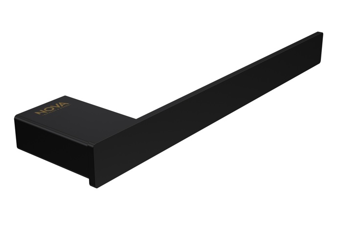 TOALLERO DE BARRA ACERO INOXIDABLE 24 CM SERIE LINE ACC NOIR / NEGRO REF. NVACC1158 NOVA