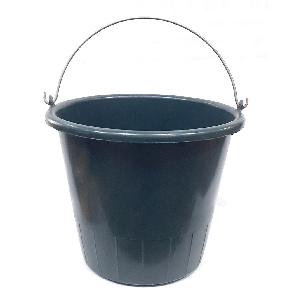 TOBO PLASTICO 10LTS CON ASA DE METAL COLOR VERDE MARCA BEPLAST