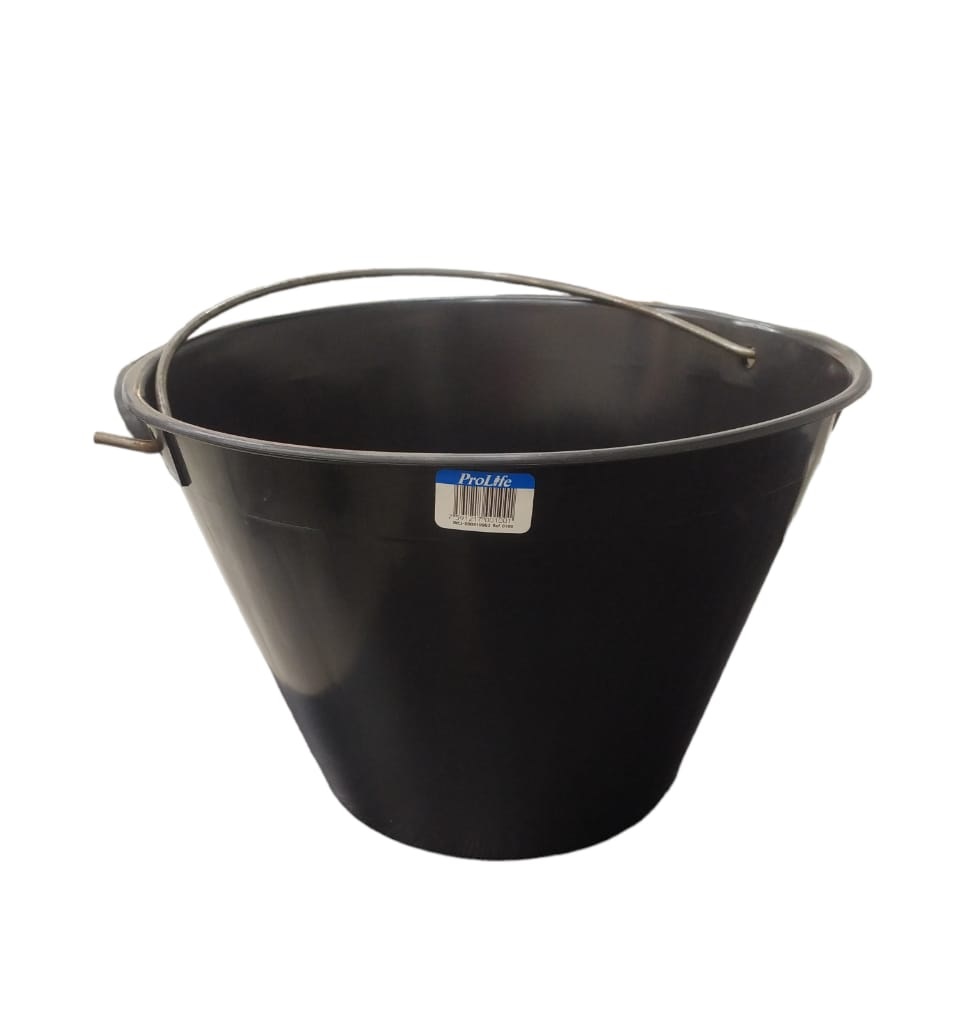 TOBO PARA ALBAÑIL 10 LTS PLASTICO NEGRO REF. 001001 / 001001 MARCA PRO-LIFE