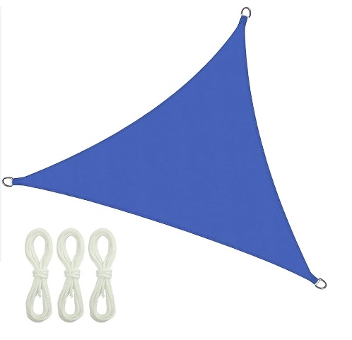 TOLDO DE SOMBRA TRIANGULO DE 3 X 3 X 3 MTS COLOR AZUL REF. 0206-010120 MARCA TRICAL