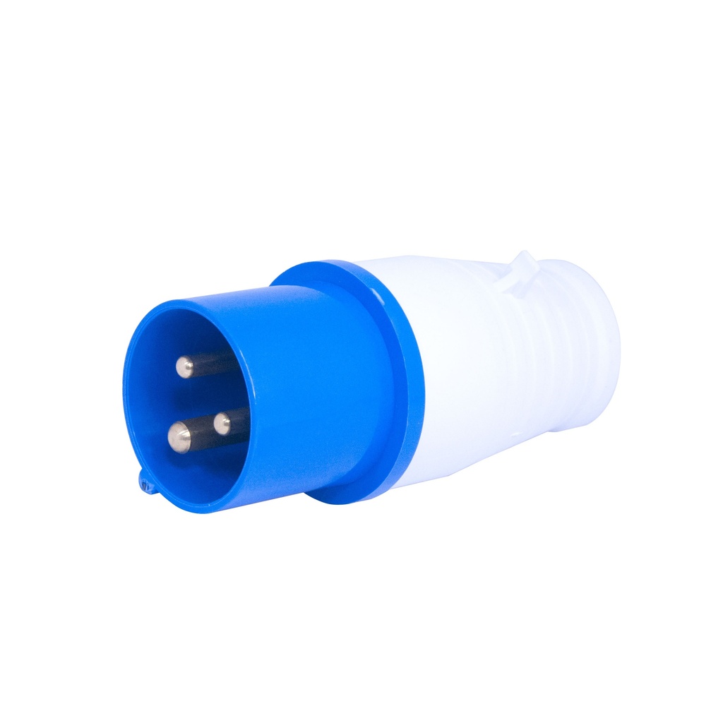 TOMA INDUSTRIAL MACHO 2P + T 220 - 250V 16A IP44 MOD. AM-013 REF. CON10139 MARCA ANDELI