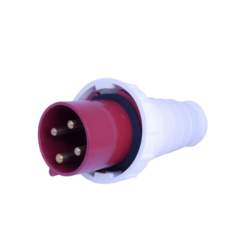 TOMA INDUSTRIAL MACHO 3P + T 380 - 415V 63A IP67 MOD. AM-034 REF.10144 MARCA ANDELI