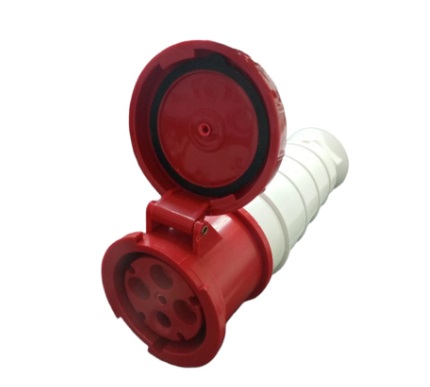 TOMA INDUSTRIAL HEMBRA 3 P + T 380 - 415 V 125A IP67 MOD. AM-244 REF.CON10155 MARCA ANDELI