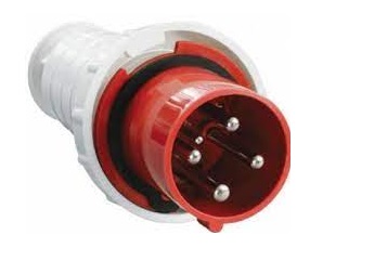 TOMA INDUSTRIAL MACHO 4 P + T 220 - 415 V 63A IP44 MOD. AM-035 REF.CON10269 MARCA ANDELI