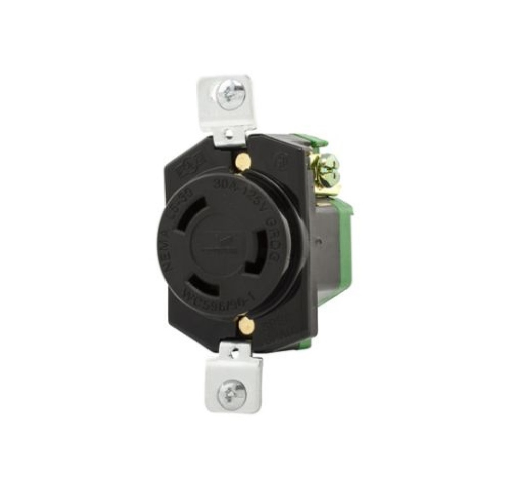 TOMA TRIFASICA 2 X 30 AMP P/ EMPOTRAR 110-125V REF. L530R/ 417702 / TOM-708 MARCA EATON