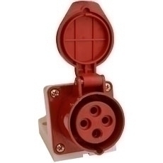 TOMA / HEMBRA INDUS P/ SOBREPONER T/ SECON DE 3 P 32 AMP EN 380 - 415 VAC IP44 REF.15034 MARCA EBCHQ