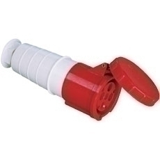 TOMA / HEMBRA INDUS AEREO T/ SECON DE 3 P 63 AMP EN 380 - 415 VAC IP44 MOD.234 REF.15065 MARCA EBCHQ